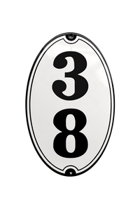 House Numbers placas esmaltadas