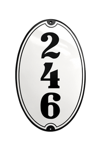 House Numbers placas esmaltadas