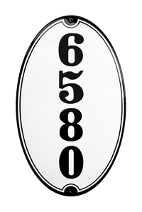 House Numbers placas esmaltadas