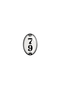 House Numbers placas esmaltadas