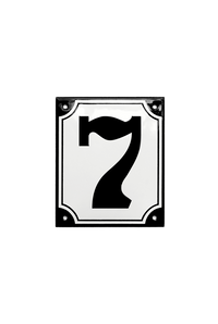 House Numbers placas esmaltadas