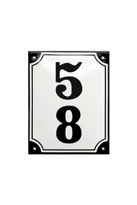 House Numbers placas esmaltadas