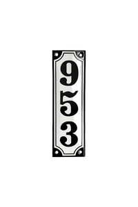 House Numbers placas esmaltadas