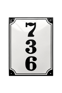 House Numbers placas esmaltadas
