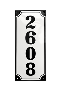House Numbers placas esmaltadas