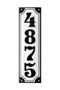 House Numbers placas esmaltadas