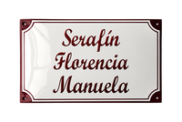 Name Plates placas esmaltadas