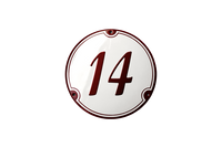 House Numbers placas esmaltadas