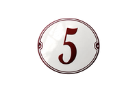 House Numbers placas esmaltadas