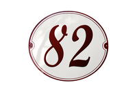 House Numbers placas esmaltadas