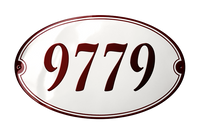 House Numbers placas esmaltadas