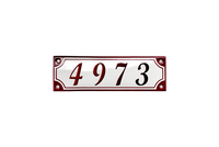 House Numbers placas esmaltadas