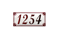 House Numbers placas esmaltadas