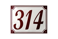 House Numbers placas esmaltadas
