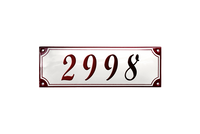 House Numbers placas esmaltadas