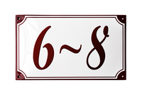 House Numbers placas esmaltadas