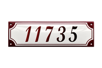 House Numbers placas esmaltadas