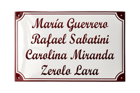 Name Plates placas esmaltadas