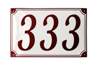 House Numbers placas esmaltadas