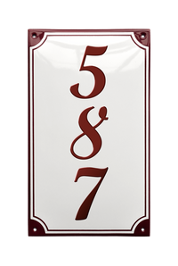 House Numbers placas esmaltadas