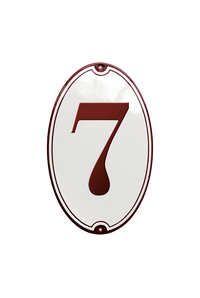 House Numbers placas esmaltadas