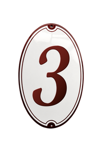House Numbers placas esmaltadas