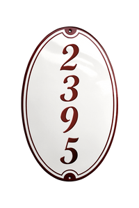 House Numbers placas esmaltadas