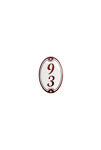 House Numbers placas esmaltadas
