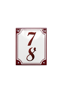 House Numbers placas esmaltadas