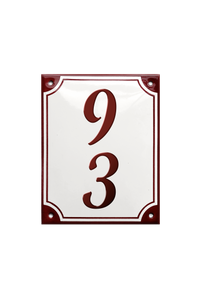 House Numbers placas esmaltadas