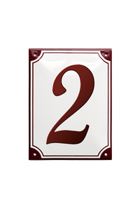House Numbers placas esmaltadas