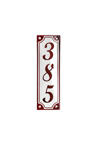 House Numbers placas esmaltadas