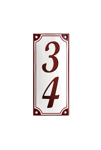 House Numbers placas esmaltadas