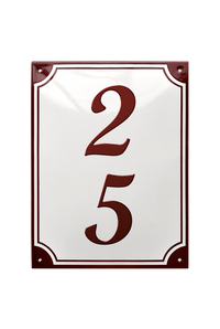 House Numbers placas esmaltadas