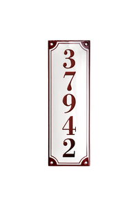 House Numbers placas esmaltadas