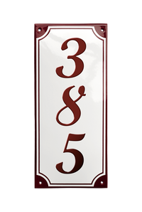 House Numbers placas esmaltadas