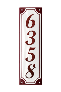 House Numbers placas esmaltadas