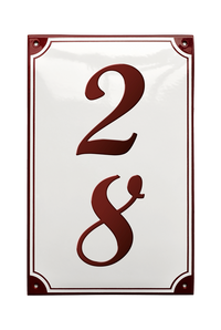 House Numbers placas esmaltadas