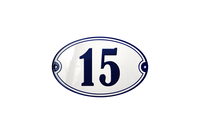 House Numbers placas esmaltadas