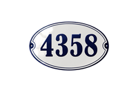 House Numbers placas esmaltadas