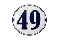 House Numbers placas esmaltadas