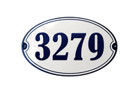 House Numbers placas esmaltadas