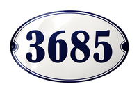 House Numbers placas esmaltadas