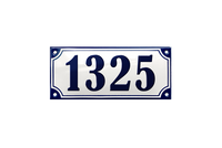 House Numbers placas esmaltadas