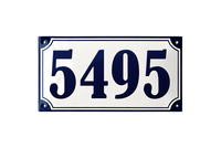 House Numbers placas esmaltadas