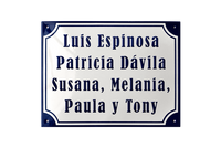 Name Plates placas esmaltadas