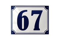 House Numbers placas esmaltadas