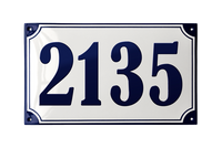 House Numbers placas esmaltadas