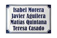Name Plates placas esmaltadas