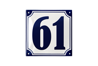 House Numbers placas esmaltadas